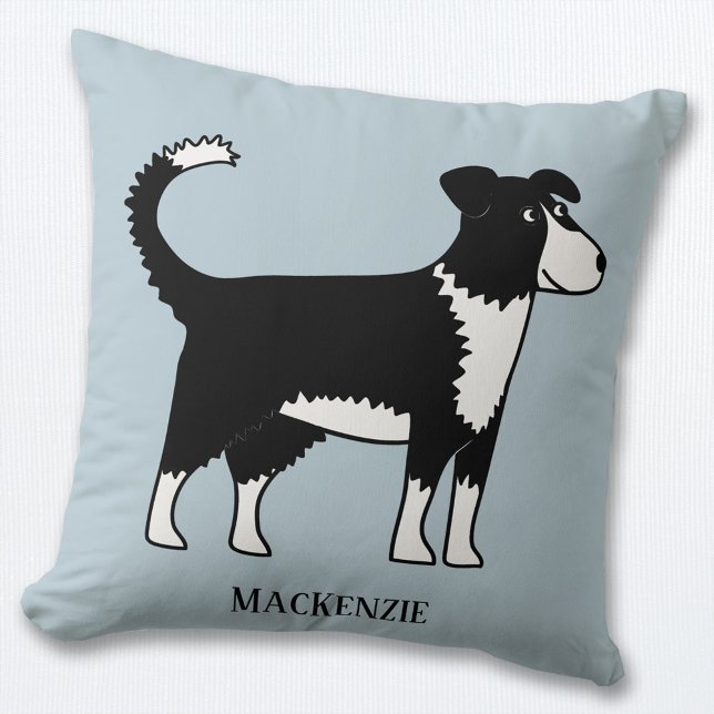 Welsh Border Collie Sheepdog Personalisiert Kissen (Welsh Border Collie Sheepdog personalized throw pillow)