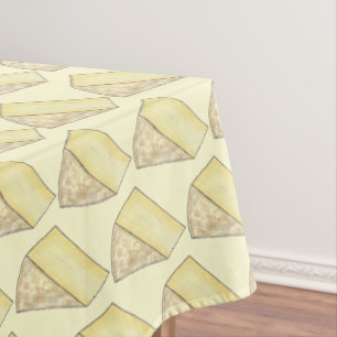 Welsh Caerphilly Cheese Wedge Food Wales Vereinigt Tischdecke