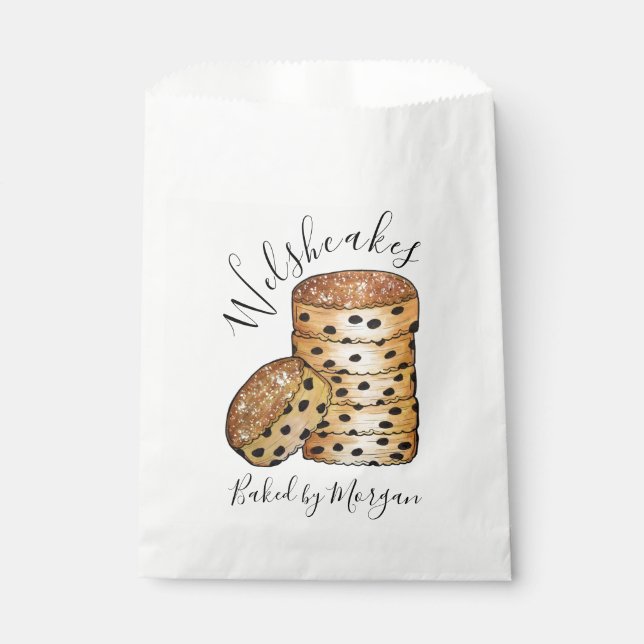 Welsh Cakes Welshcakes Bakestones UK British Food Geschenktütchen (Vorderseite)
