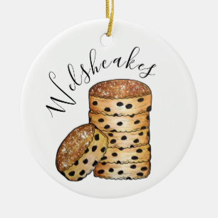 Welsh Cakes Welshcakes Bakestones UK British Food Keramik Ornament