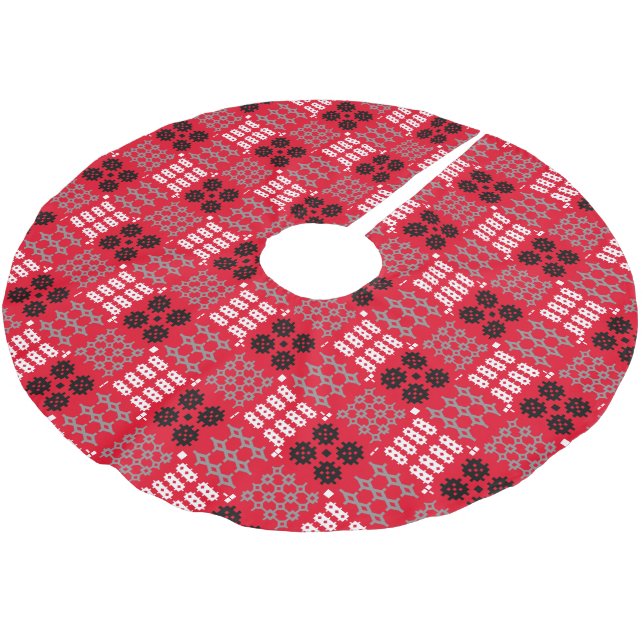 Welsh Carthen Blanket Tapestdesign Polyester Weihnachtsbaumdecke (Schrägansicht)