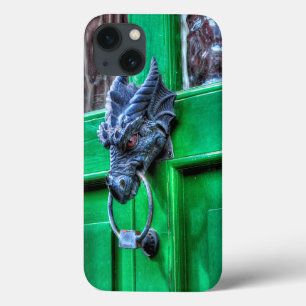 Welsh Cast Eisen Dragon Kopf Türknopf iPhone 13 Hülle