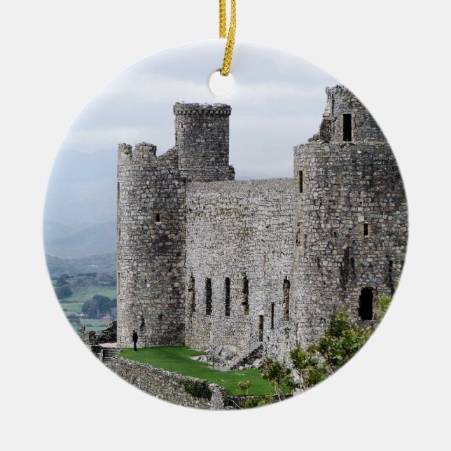 WELSH CASTLES KERAMIK ORNAMENT (Vorne)