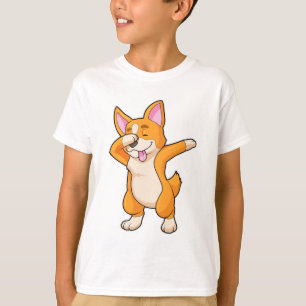 Welsh Corgi auf Hip Hop Dance Dab T-Shirt