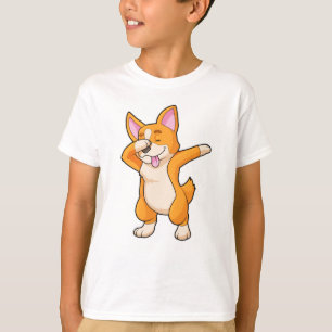 Welsh Corgi auf Hip Hop Dance Dab T-Shirt