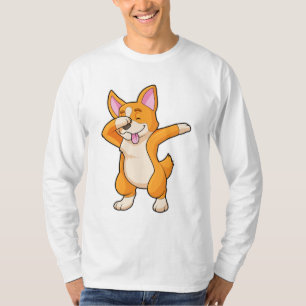 Welsh Corgi auf Hip Hop Dance Dab T-Shirt