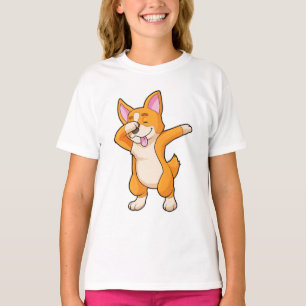 Welsh Corgi auf Hip Hop Dance Dab T-Shirt