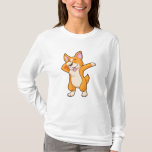 Welsh Corgi auf Hip Hop Dance Dab T-Shirt