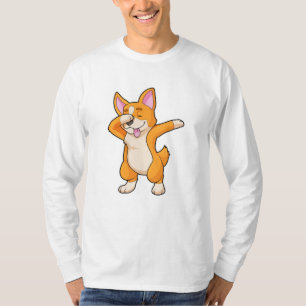 Welsh Corgi auf Hip Hop Dance Dab T-Shirt
