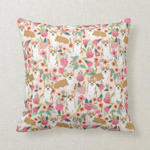 Welsh Corgi Blumenzwerg Liebe Kissen