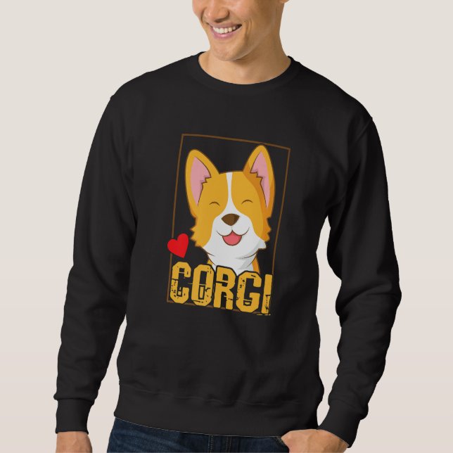 Welsh Corgi Cardigan Dog Sweatshirt (Vorderseite)