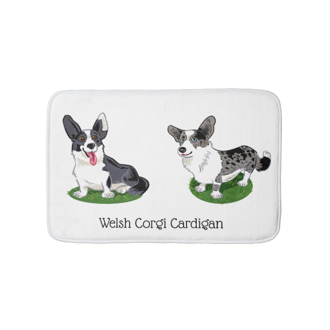 Welsh Corgi Cardigans Badematte (Vorderseite)