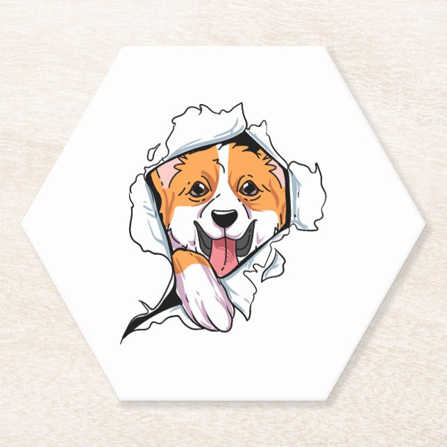Welsh Corgi Copy Copy Untersetzer (Vorderseite)
