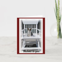 Welsh Corgi Danke Note Card