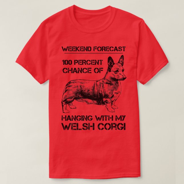 Welsh Corgi Dog 1570 T-Shirt (Design vorne)