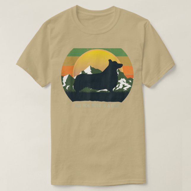 Welsh Corgi Dog Breed 1528 T-Shirt (Design vorne)