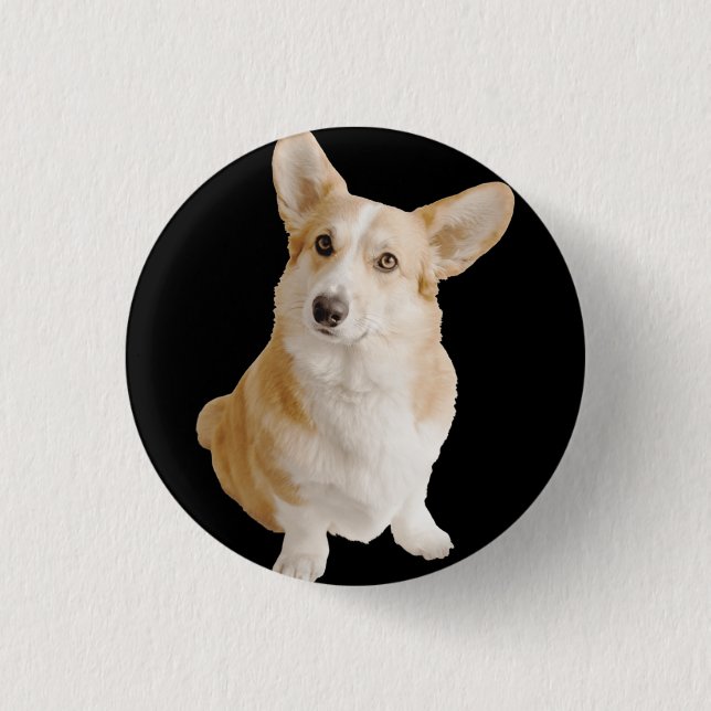 Welsh Corgi Dog Button (Vorderseite)