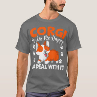 Welsh Corgi Dog Lover Welppy Owner Corgi Züchter P T-Shirt