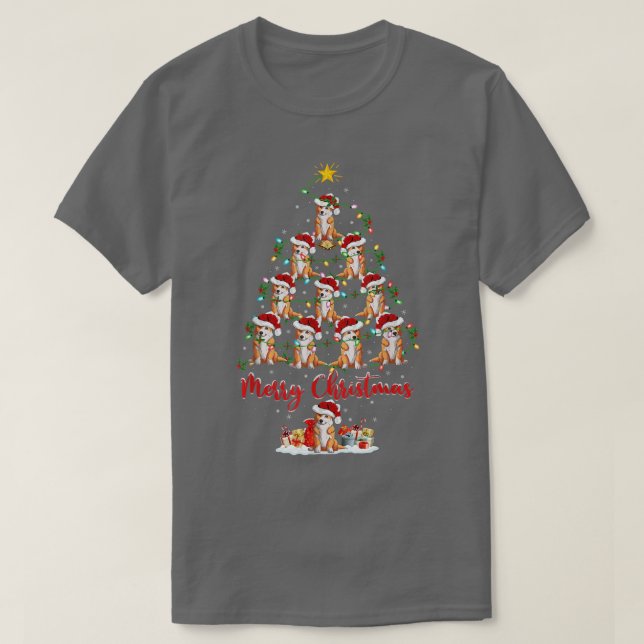 Welsh Corgi Dog Matching Santa Welsh Corgi Christm T-Shirt (Design vorne)