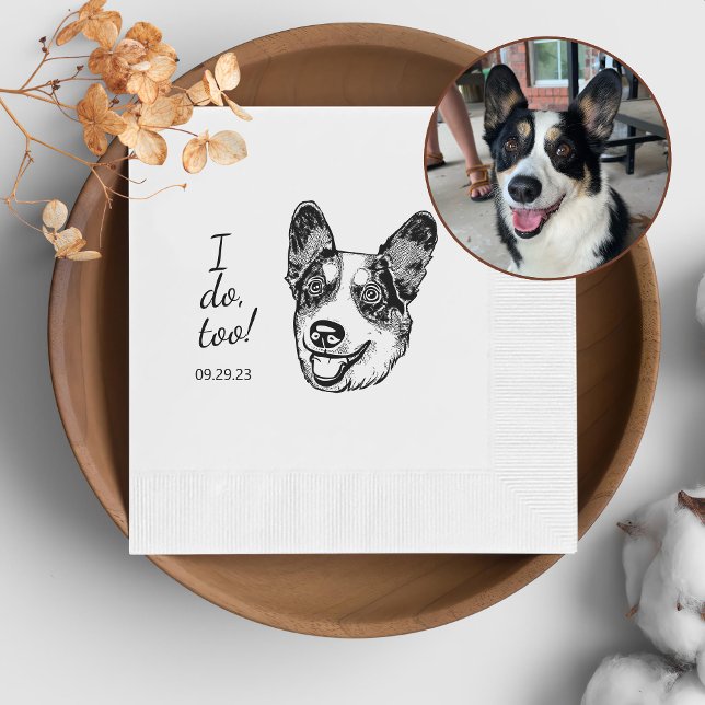 Welsh Corgi Dog Personalisiert ich auch Serviette (Von Creator hochgeladen)