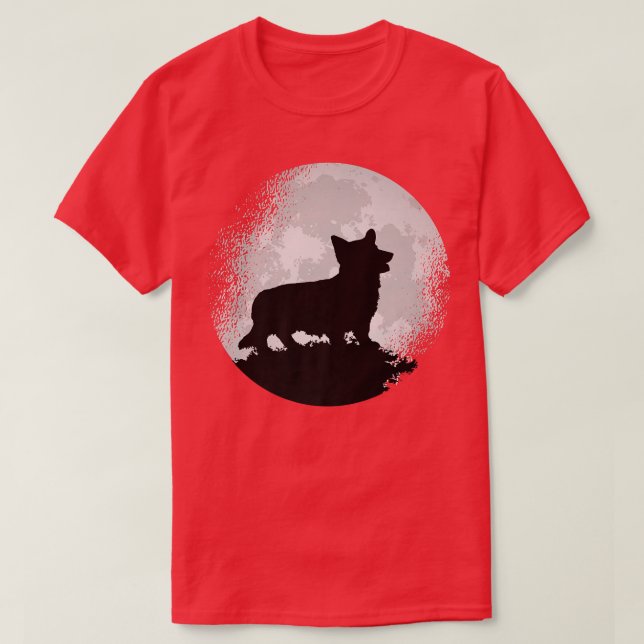 Welsh Corgi Dog Retro1591 T-Shirt (Design vorne)