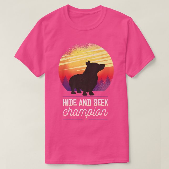 Welsh Corgi Dog Retro 1548 T-Shirt (Design vorne)