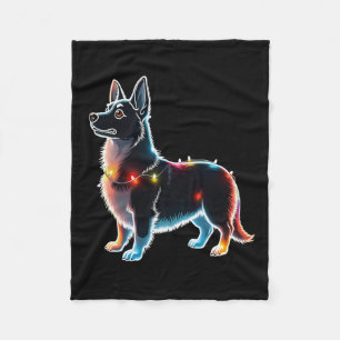 Welsh Corgi Dog Tree Christmas Sweater Xmas Hunde Fleecedecke