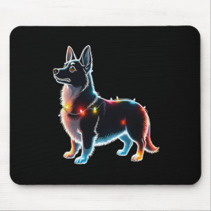 Welsh Corgi Dog Tree Christmas Sweater Xmas Hunde Mousepad