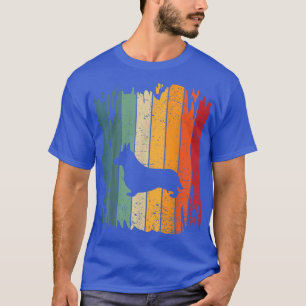 Welsh Corgi Dog Vintag Retro 70er 80er Corgi Lover T-Shirt