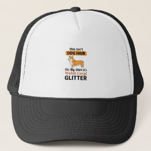 Welsh Corgi Glitter Lustiges Hunde Liebhaber T-Shi Truckerkappe