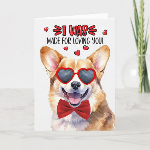 Welsh Corgi Hund gemacht für die Liebe Sie Valenti Feiertagskarte