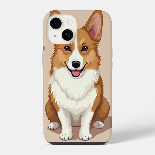 Welsh Corgi iPhone Case Hülle (Rückseite)