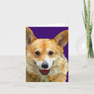 Welsh Corgi "Jazz" Grußkarte Karte