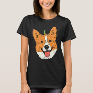 Welsh Corgi Kürbiskopf Halloween-Kostüm Hund selbs T-Shirt