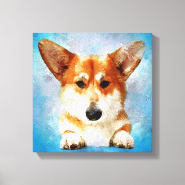 Welsh Corgi Leinwanddruck (Vorderseite)