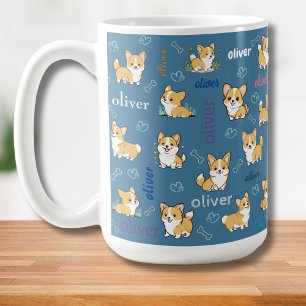 Welsh Corgi Muster Hundeliebhaber Kaffeetasse