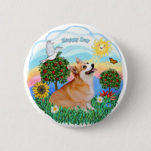 Welsh Corgi (Pembroke 7b) Button
