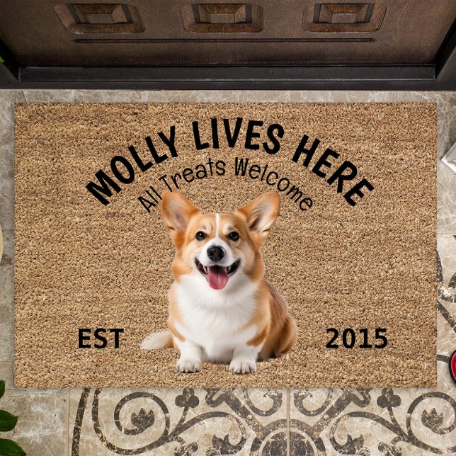 Welsh Corgi Personalisiert Dog Lover Doormat Fußmatte (Von Creator hochgeladen)