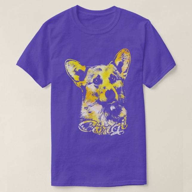 Welsh Corgi Portrait T-Shirt (Design vorne)