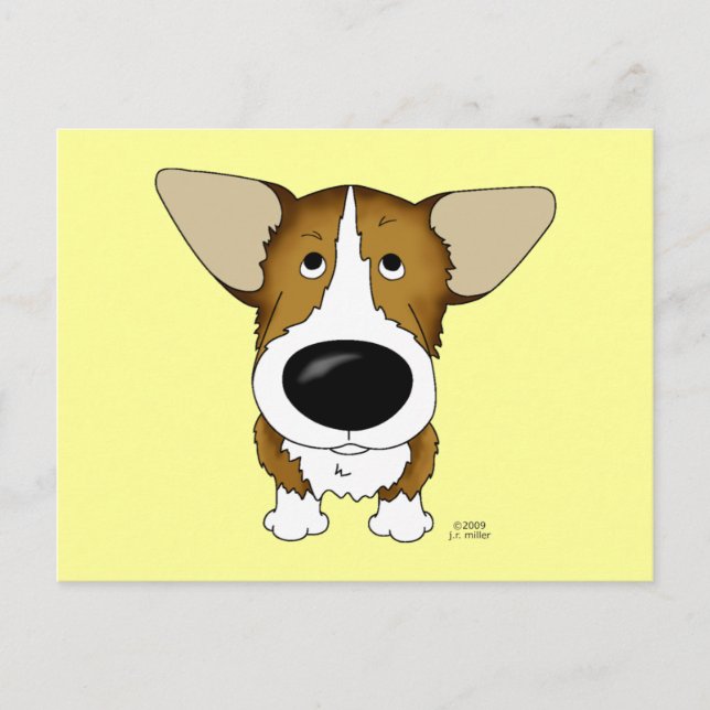 Welsh Corgi Postcard Postkarte (Vorderseite)
