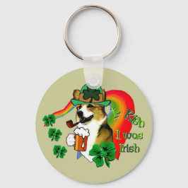 Welsh Corgi Saint Patrick's Day Schlüsselanhänger