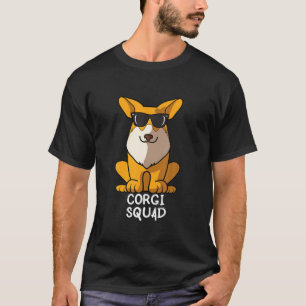 Welsh Corgi Squad Mama Hund Vater Sonnenbrille T-Shirt