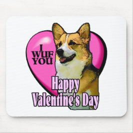Welsh Corgi Valentine's Day Geschenke Mousepad