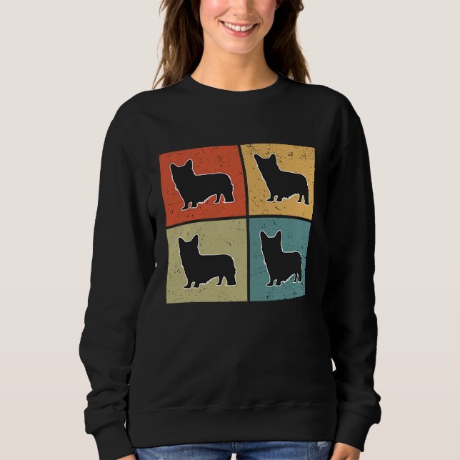 Welsh Corgi Vintage  2 Sweatshirt (Vorderseite)