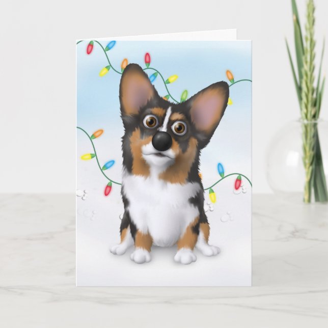 Welsh Corgi WC1 Weihnachten (Vorderseite)