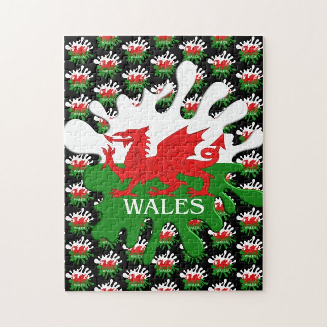 Welsh Cymru Flag Puzzle (Vertikal)