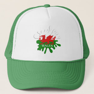 Welsh Cymru Flag Truckerkappe