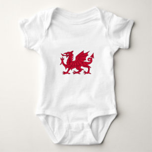 Welsh Dragon Baby Strampler