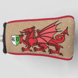 Welsh Dragon Custom Monogram Golf Headcover