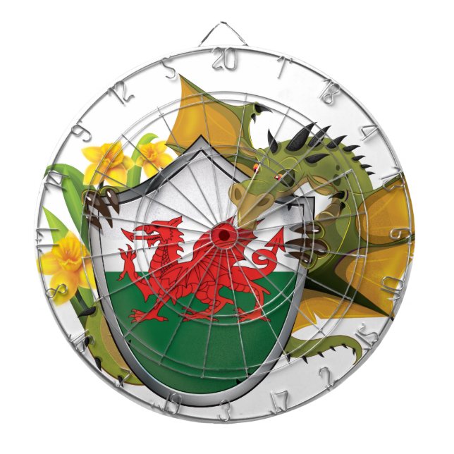 Welsh Dragon Dartscheibe (vorne)